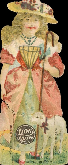 Vintage Lion Coffee Little Bo-Peep  advertising card
