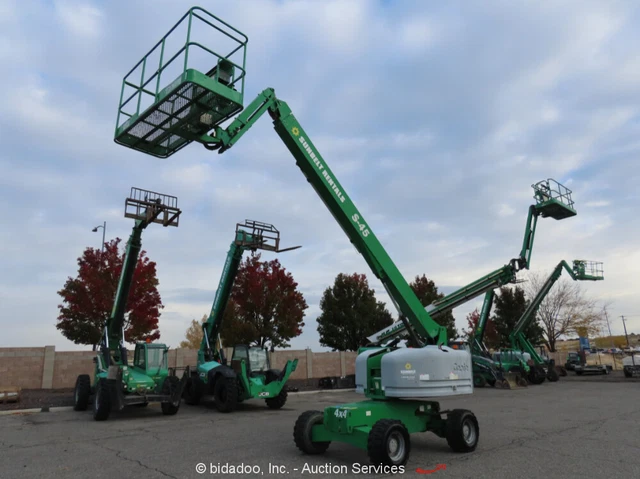 2015 Genie S-45 45' 4WD Diesel Telescopic Boom Lift Aerial Manlift Jib