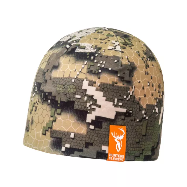 Hunters Element Reversible Pursuit Beanie Desolve Veil Camo And Blaze Orange 3