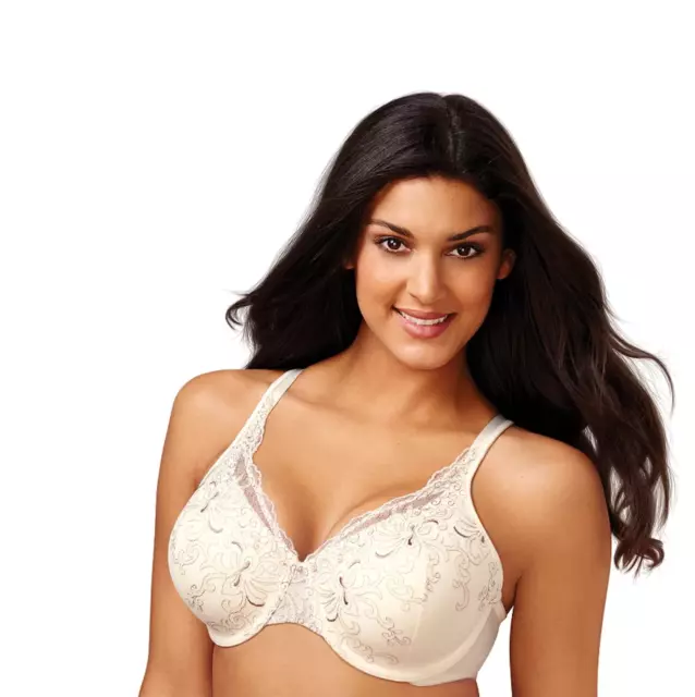 PLAYTEX SECRETS SIDE-SMOOTHING Embroidered Underwire Bra Size 38C