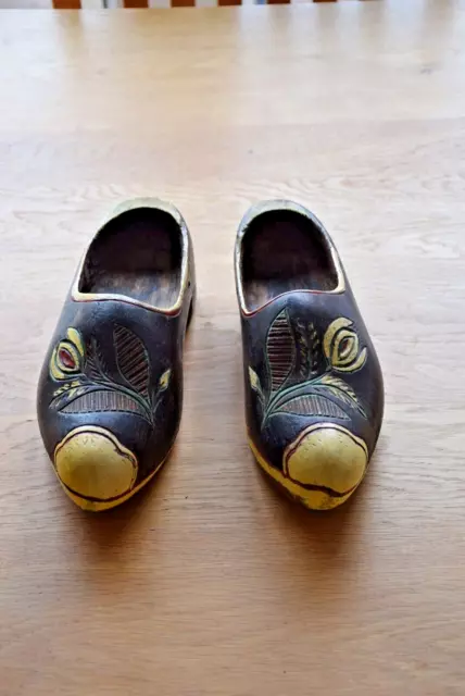 Vintage Pair of  Treen clogs Dutch