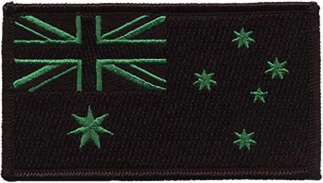 Australian Flag ANF Green/Black Embroidered Patch