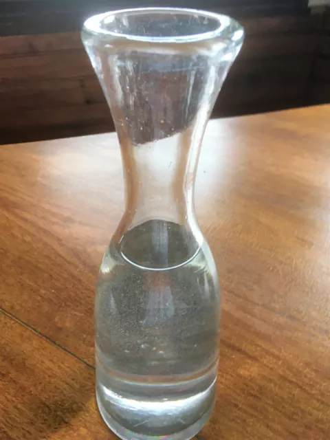 retro carafe verre bouteille en verre soufflé ??  bistrot imperfections lourde