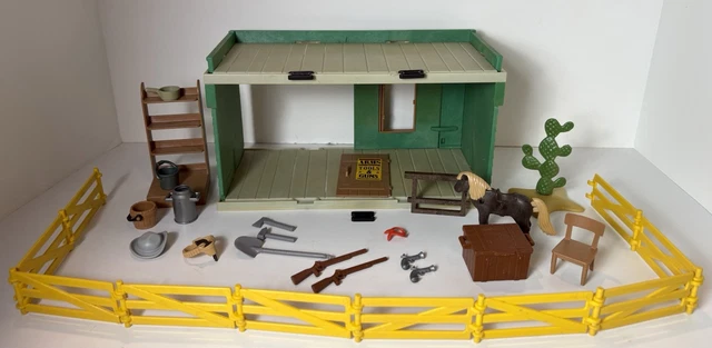 Pièce Détachée Playmobil 3462 - Mur Ou Bâtiment Thème Western - Occasion Pour Collection Ou Remplacement