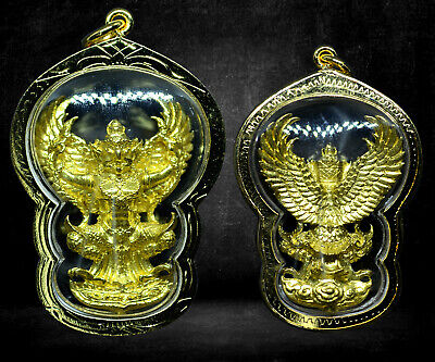 Garuda Phaya Krut Thai Buddha Amulet Art Figure Statue Wealth Lucky Case Pendant