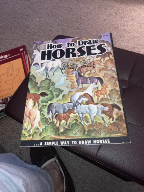 How to Draw Horses by Walter Foster  1950s Vintage Art Book