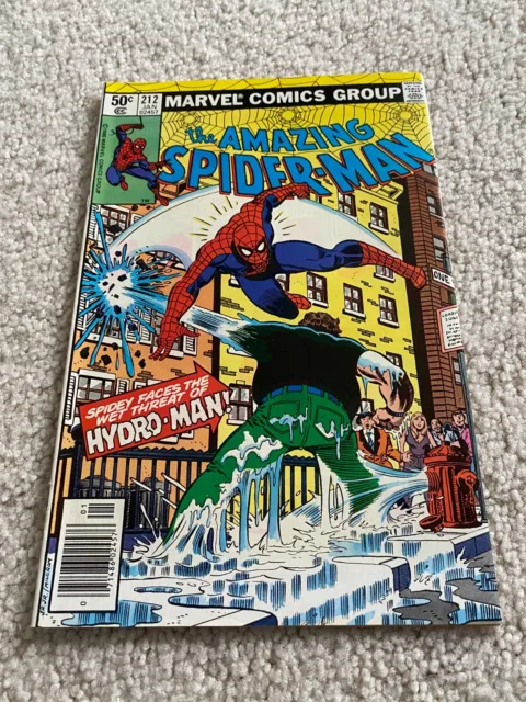 Amazing Spider-Man  212  NM  9.2  High Grade  1st Hydro-Man  J.Jonah Jameson