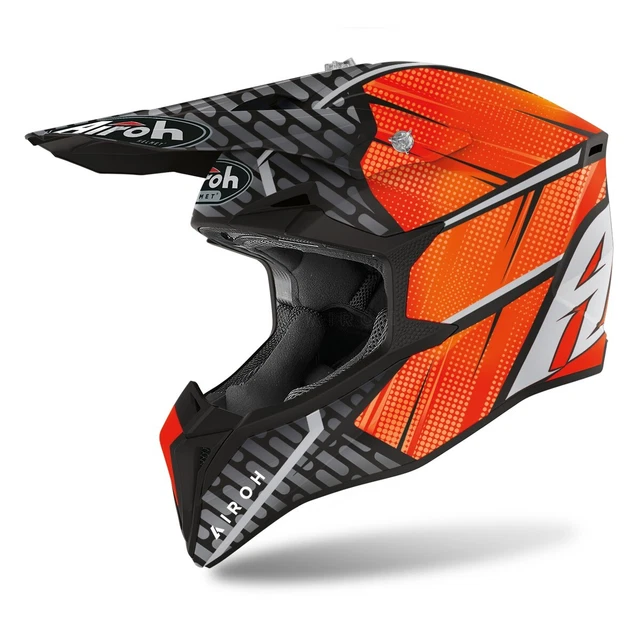 Wri32L - Casco Off Road,Cross, Airoh Wraap Idol Orange Matt Helmet Taglia L