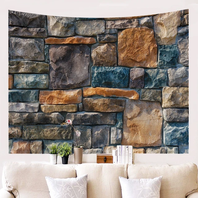 Newest Stone Pattern Tapestry Wall Hanging Blanket Bedroom Home Decor Background