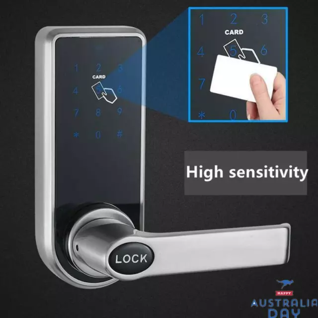 Digital Door Lock Electronic Keyless Entry Code Door Lock + 5 RFID Tags