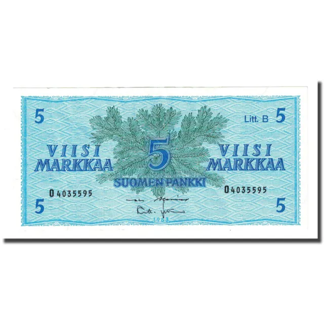 [#170813] Banknote, Finland, 5 Markkaa, 1963, KM:106Aa, EF(40-45)