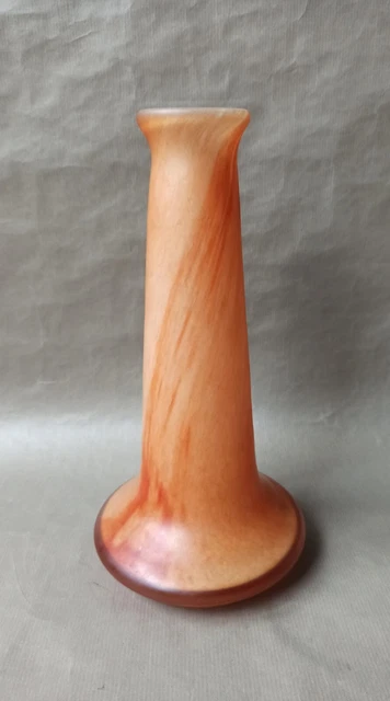 Vase pate de verre - Soufflé bouche - Label Emmaüs