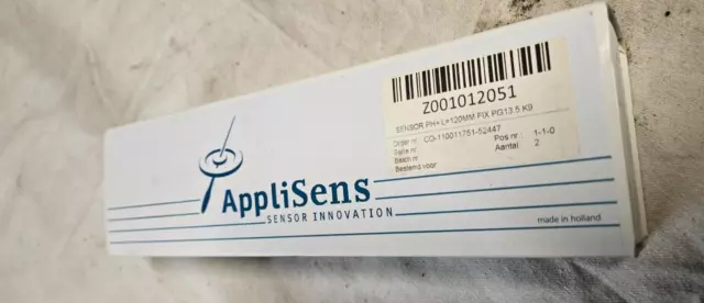 Applikon AppliSens Z001012051 pH+ Sensor For Bioreactor, L=120 mm D=12 K9