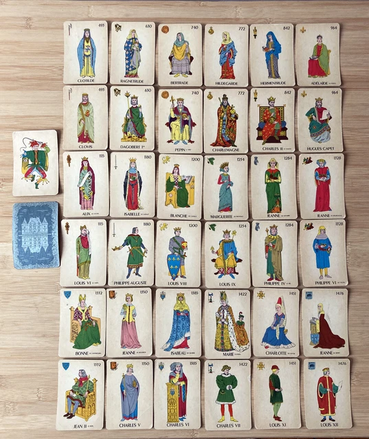 JEU DE CARTES ancien 51+1 XIXe Antique French Playing Cards vintage EUR