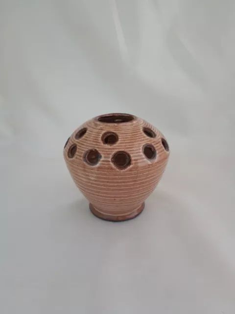 Whatstandwell, Pottery Potpourri Vase 1970's