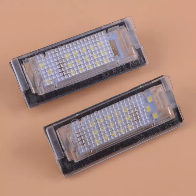 2pcs feux eclaireur de plaque imatriculation LED pour BMW E39-5D