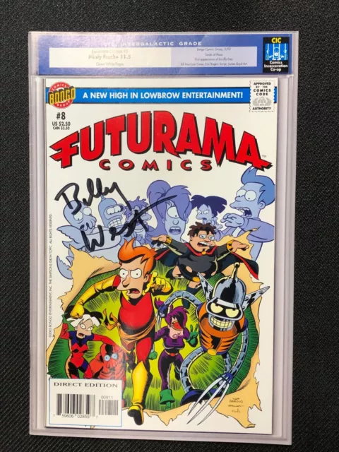 Futurama Comics #8 Signed By Fry Actor Billy West With Coa - Bongo Comics!