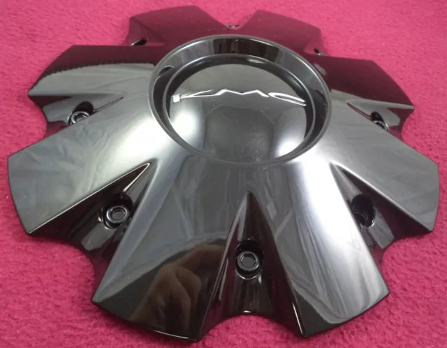 KMC Wheels Gloss Black Custom Wheel Center Cap # 841L210 / S1904-04 (1)