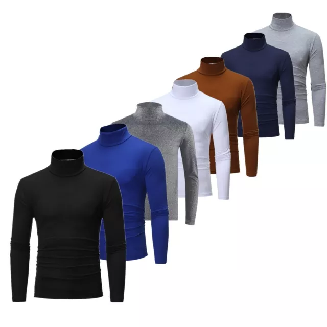 Chemise À Col Roulé Pour Hommes Pull À Manches Longues Sous-Vêtement R