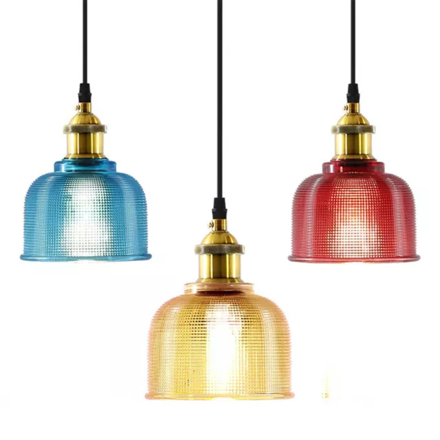 Industrial Bar Glass Pendant Light Shade Chandelier Retro Ceiling Lamp Shade