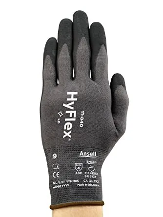 Ansell Hyflex 11-840 Work Gloves for Men and Women, Nylon, Multi-purpose Glove