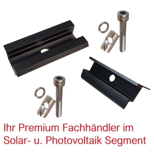 Pinza central solar fotovoltaica universal pinza final 30 mm, juego de fijación de 35 mm