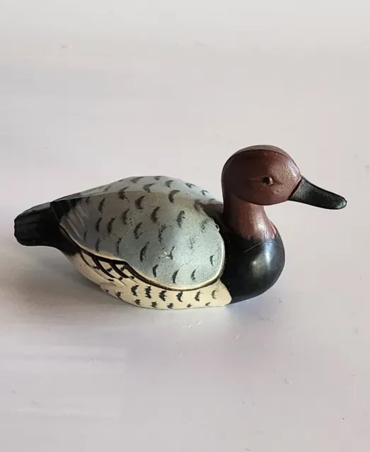 Vintage Canvasback Duck Novelty Mini Pencil Sharpener Hard Plastic 3" Realistic