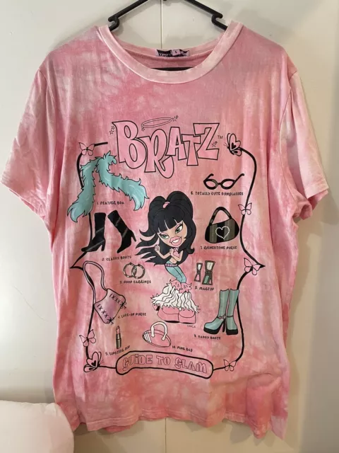 Pink Bratz Oversized T-shirt Tie Dye Dolls Kill Size L