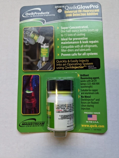 QwikGlowPro - Universal UV-Fluorescent Leak Detection Additive - QT2310