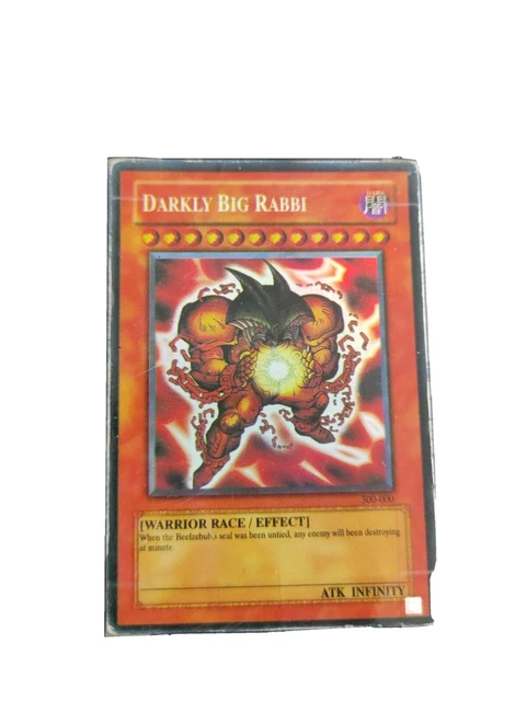 Carta yu gi oh Darkly Big Rabbi olografica originale non mint
