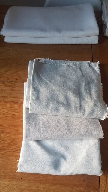 NEUTRAL FABRICS 2 kg of LARGE REMNANTS /offcuts/variety for craft