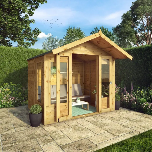 Waltons Traditional Apex Summerhouse Shiplap Wooden Garden Room 6 x 8 6ft 8ft