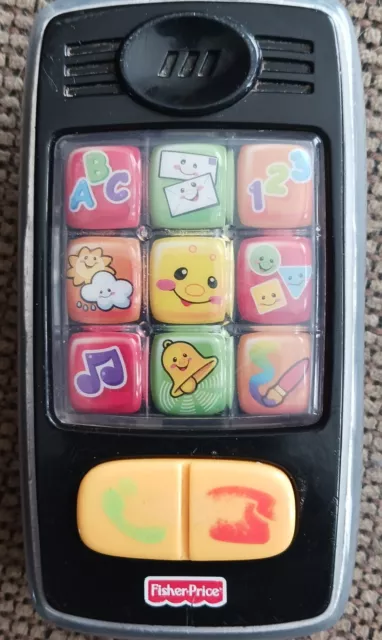 Laugh and Learn Fisher Price Smart Cell Phone Toy Musical Light Up 2010 Works