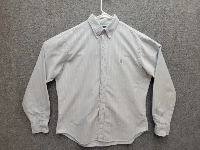 Polo Ralph Lauren Shirt Mens 16.5 Blue Button Up Long Sleeve Oxford