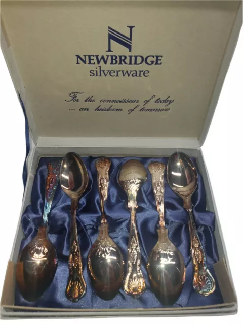 Newbridge Silverware Spoons 6 pcs Set In Box EPNS