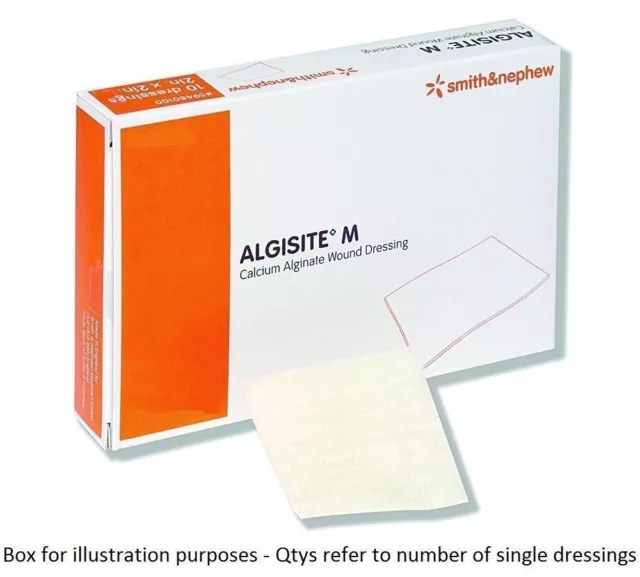 Algisite M Calcium-Alginate Wound Dressing(s) 10cm x 10cm Sores Ulcers Diabetic