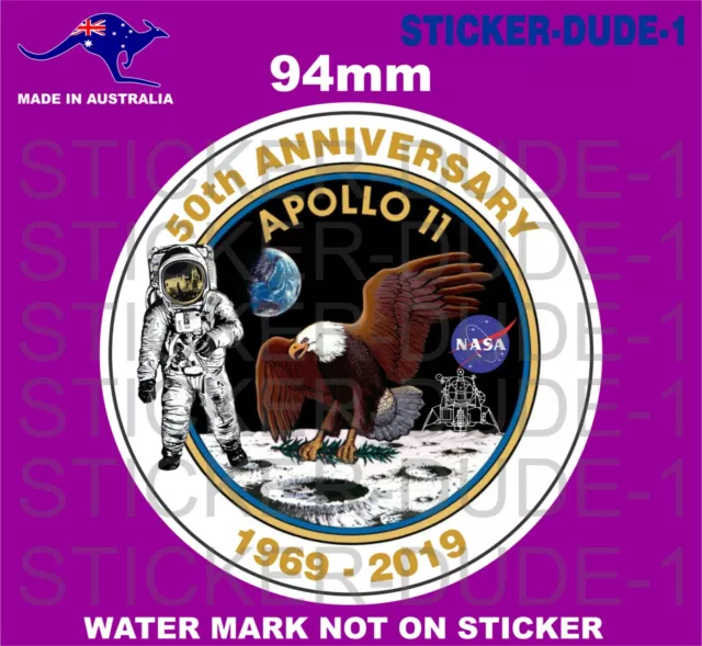 APOLLO 11 50th ANNIVERSARY MOON LANDING STICKER