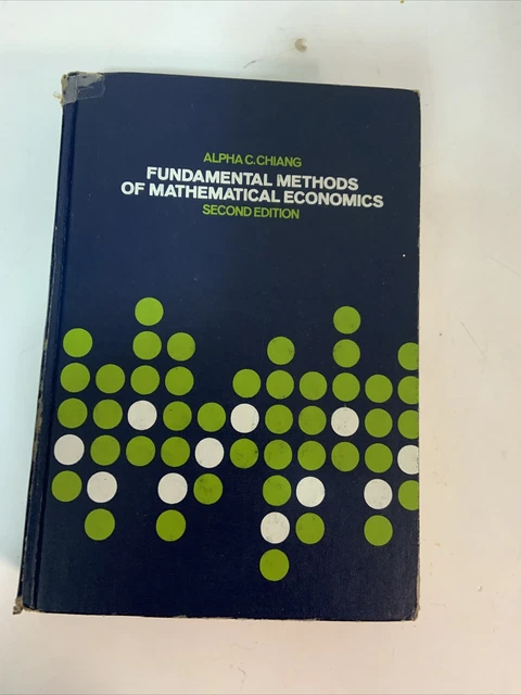 Fundamental Methods of Mathematical Economics-Alpha C. Chiang Second edition HC