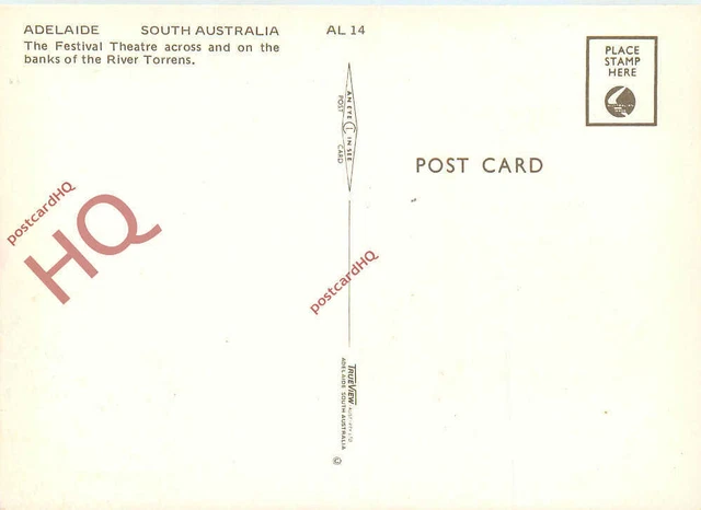 Picture Postcard-:Adelaide, the Festival Theatre, River Torrens 2