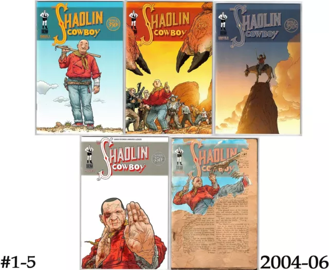 Shaolin Cowboy #1-5 (2004-06)-1St 5 Issues- Geof Darrow- Wachowskis- Burlyman