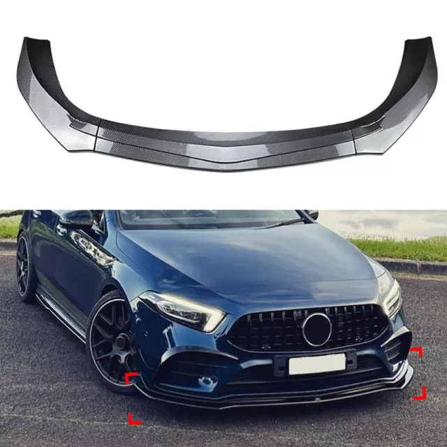 Pour Mercedes W177 A180 A200 A35 AMG Spoiler Avant Lèvre Pare-Chocs Carbon Style