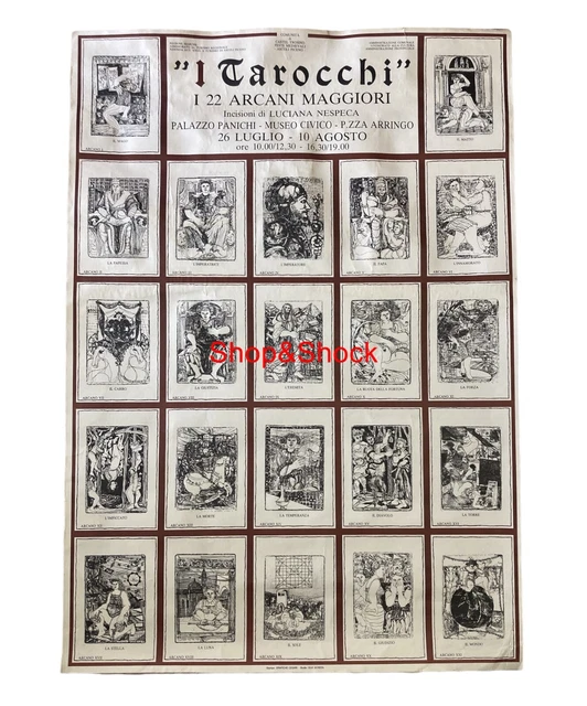 TAROCCHI 22 ARCANI MAGGIORI Manifesto Poster Originale Mostra Ascoli ...