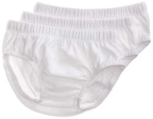 Hanes Ultimate Baby Flexy 3 Pack Diaper Covers, White,, White, Size 0-6 Months
