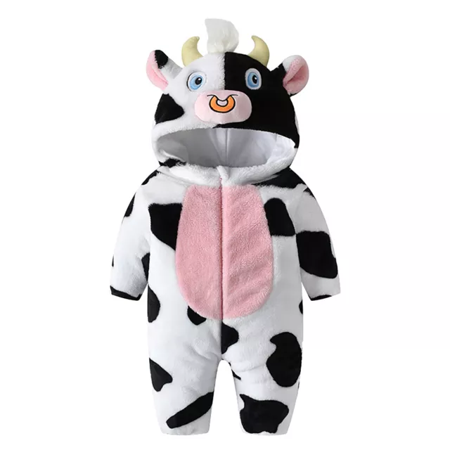 Children Kids Toddler Cartoon Animal Milk Cow Costume Performance for Boys Girls