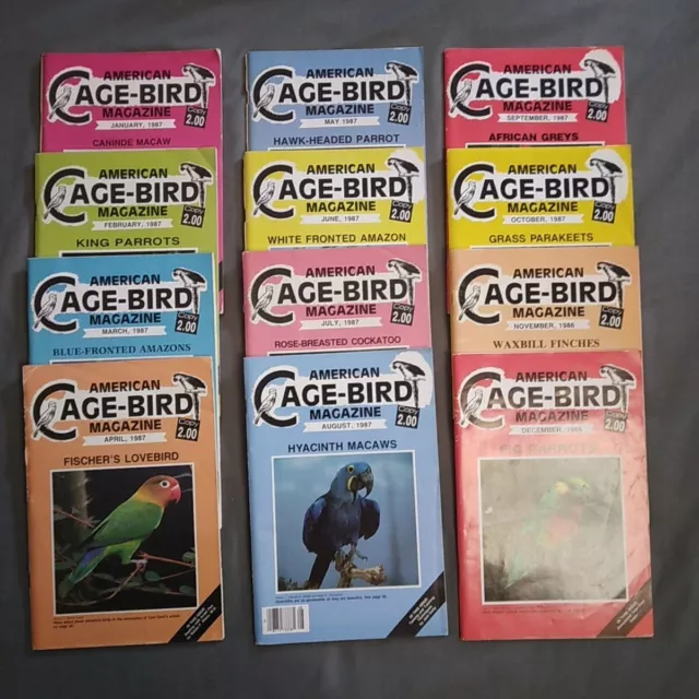 Vintage 1986 Cage Bird Magazine Lot of 12