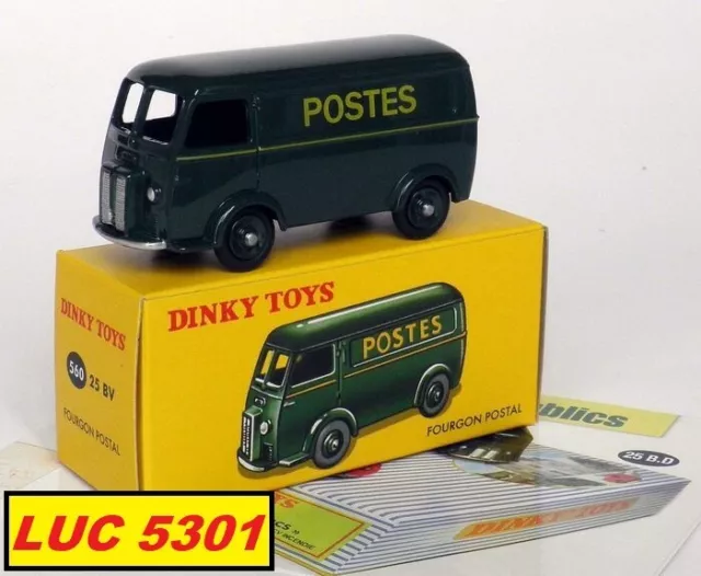 PEUGEOT D3A FOURGON POSTAL #25BV/560 AU 1/43è PAR DINKY TOYS / ATLAS
