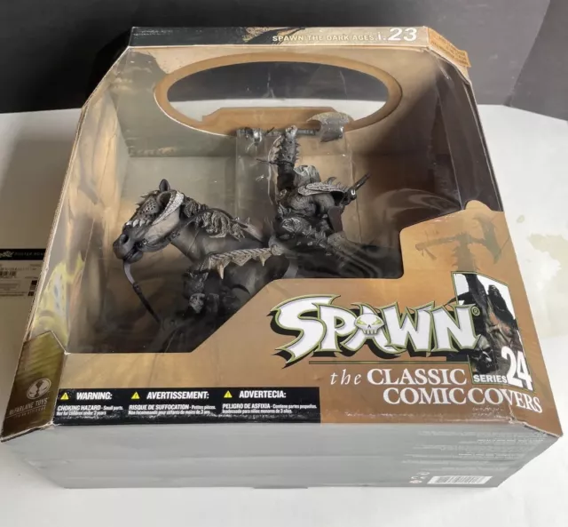 🔥McFarlane Spawn BLACK KNIGHT, HORSEBACK (12" tall) NEW IN BOX🔥 3