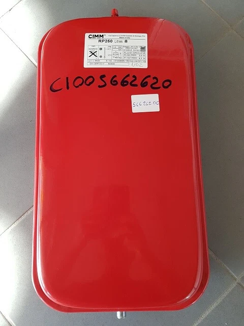 Vase D'expansion Rectangulaire CIMM RP250 8 Litres - Compatible Chaudière Baxi (modèles Listés) - Neuf