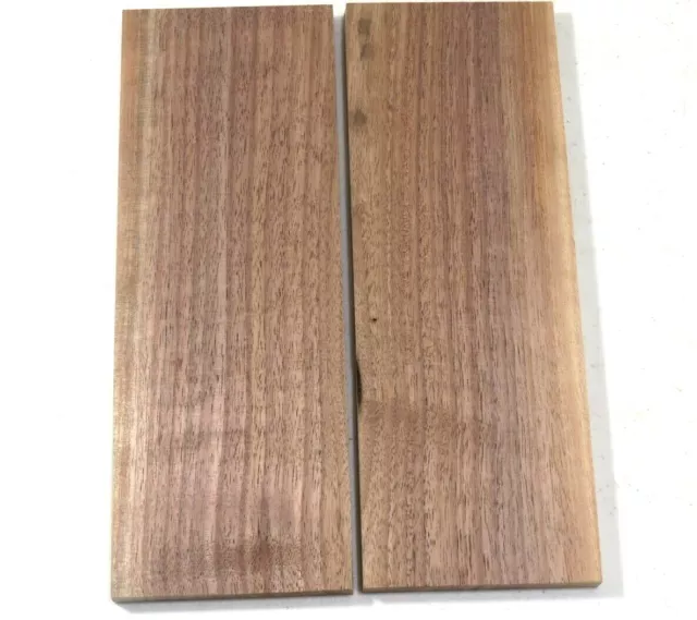Black Walnut Wood 2 Book Matched Figured Knife Pistol Scales 9 1/2x 3 1/2x 3/8