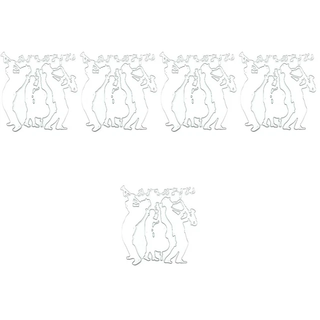 5x molde de troquelado molde de troquelado para notas musicales molde de estampado de estampado
